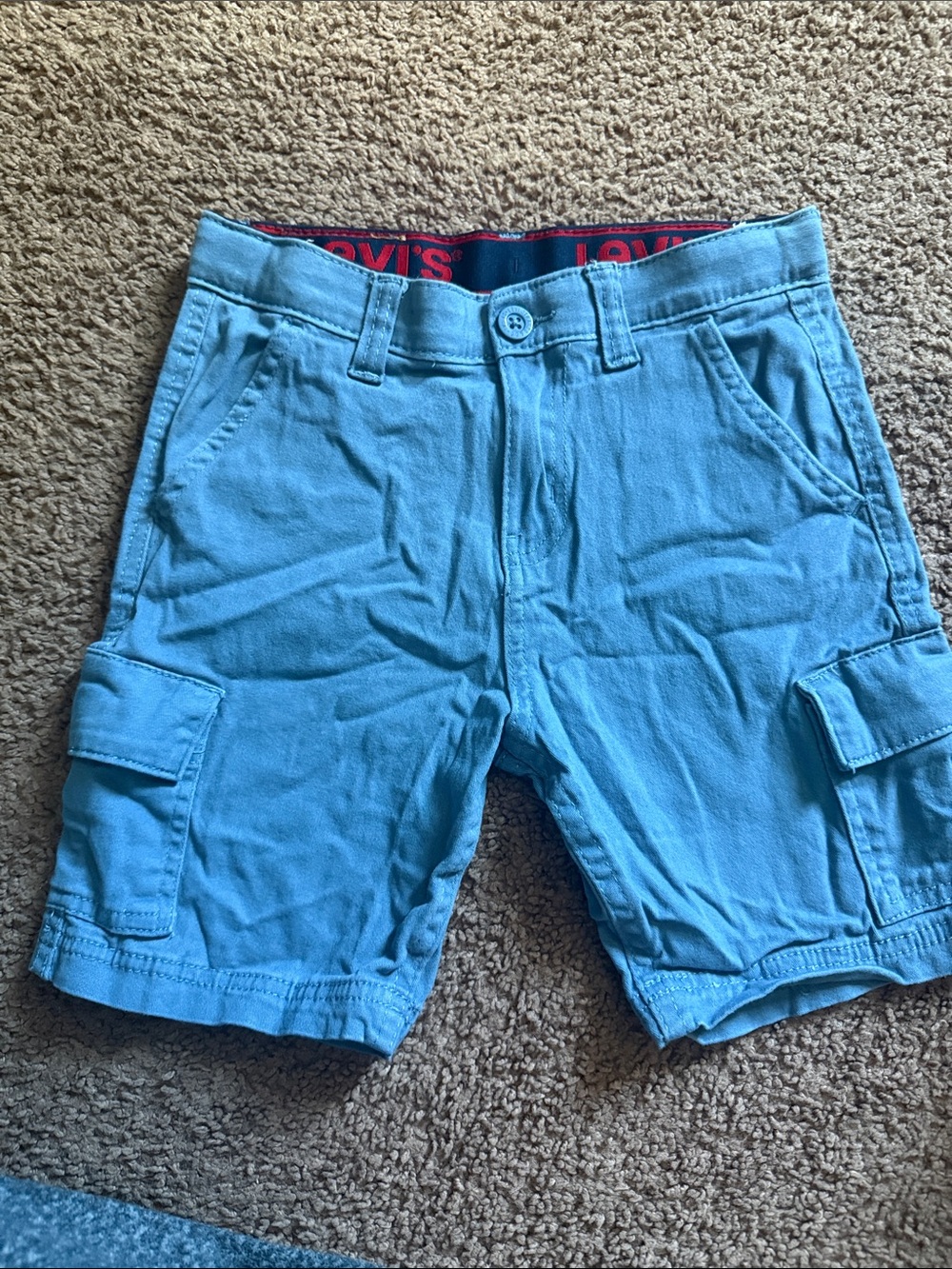 Levi’s Kids Blue Cargo Shorts | Classic Utility Style